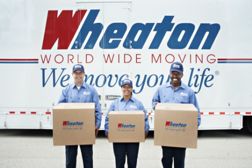 Movers in front of Wheaton Truck