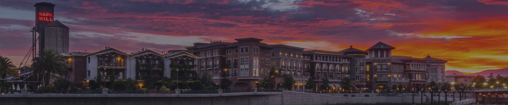 Napa City skyline banner