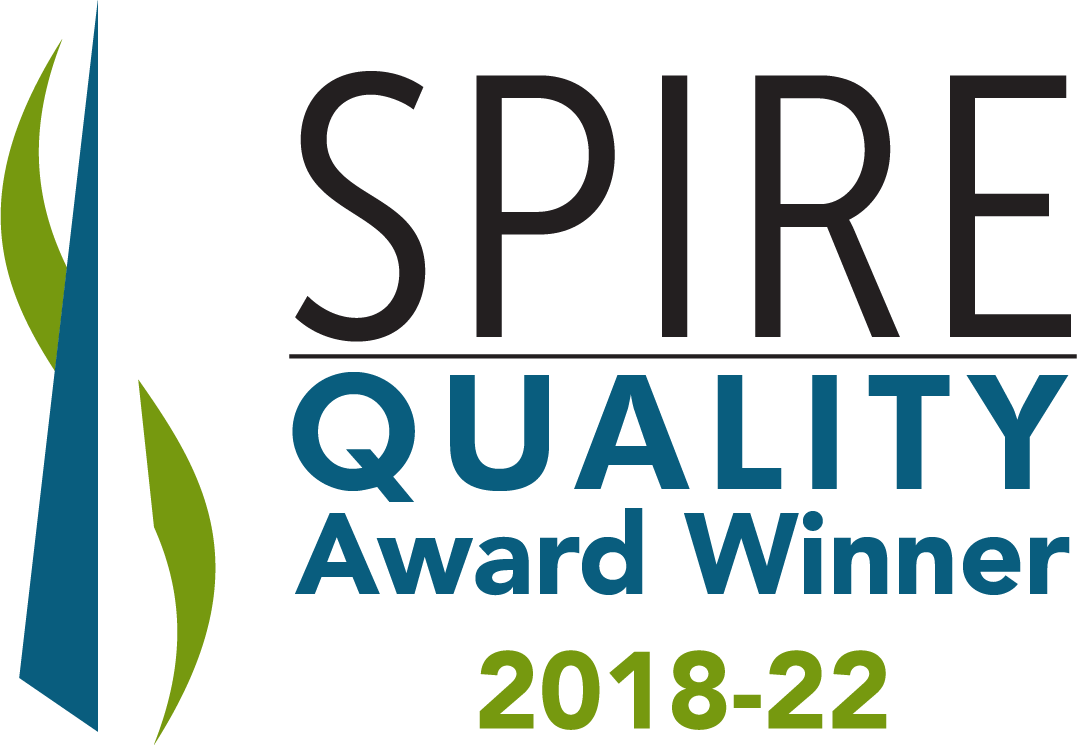Spire Quality Award Winner 2018-2022 Badge